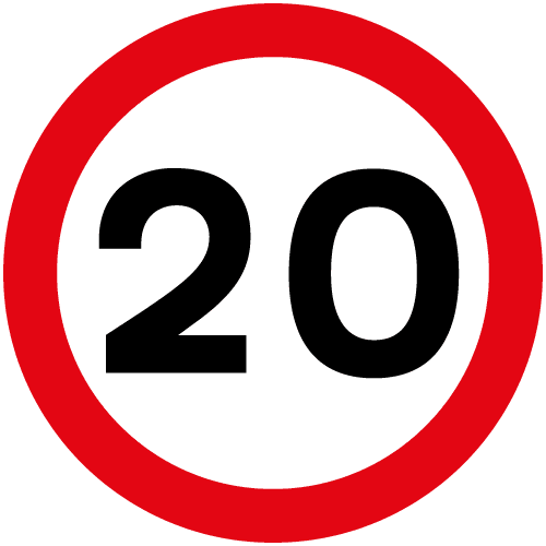 20-mph-Speed-Limit-Diag-670-20-sign-med - Archer Signs 20-mph-Speed-Limit-Diag-670-20-sign-med