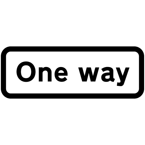 One way traffic diag 607