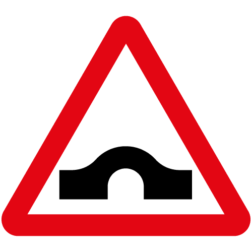Hump-bridge-ahead-Diag-528-sign-med - Archer Signs