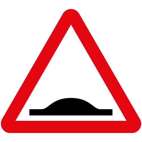 Road Humps Ahead Diag 557.1 - Archer Signs