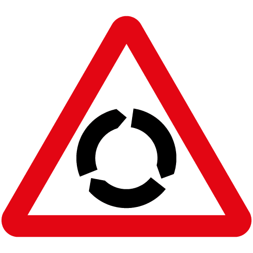 Roundabout Ahead Diag 510 - Archer Signs