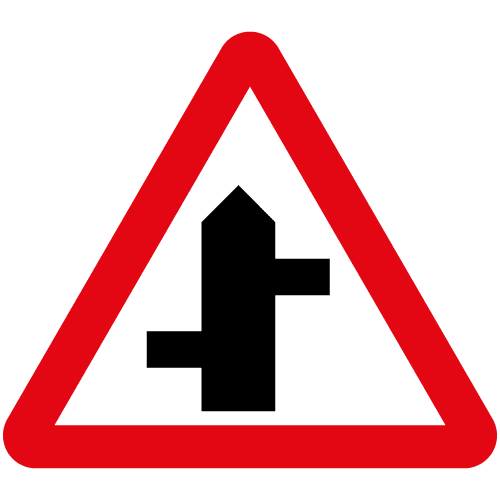 Staggered-junction-ahead-left-then-right-Diag-507-1-sign-med - Archer Signs