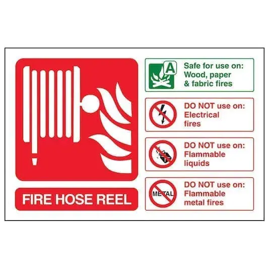 fire hose reel landscape - Archer Signs