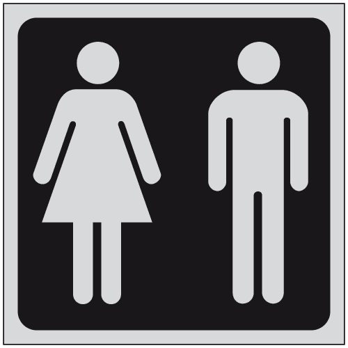 Male Female Toilet Sign - Archer Signs