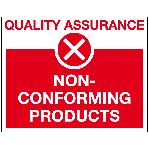 Quality Control Signs