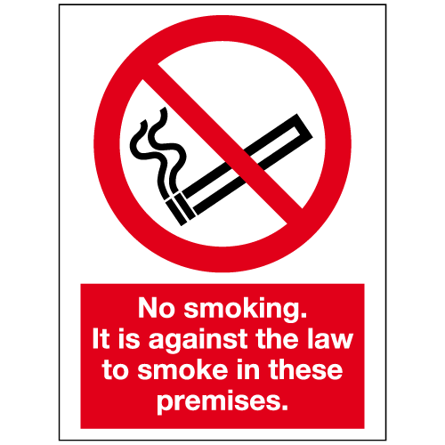 Smoking Control Signs
