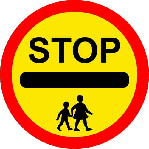 School Crossing Lollipop Sign