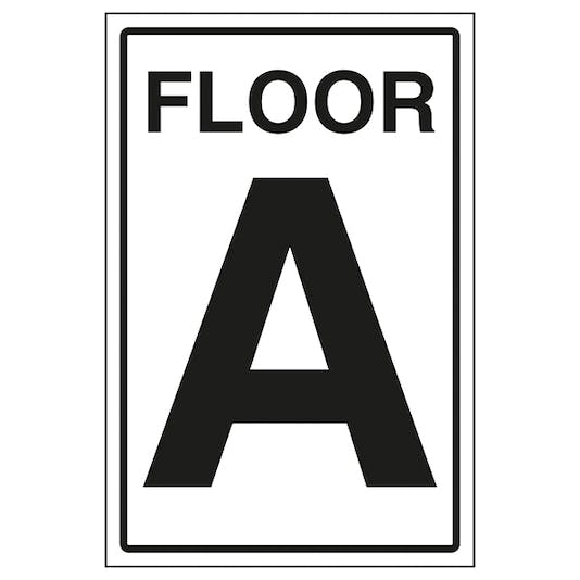 Floor A Stairway Sign